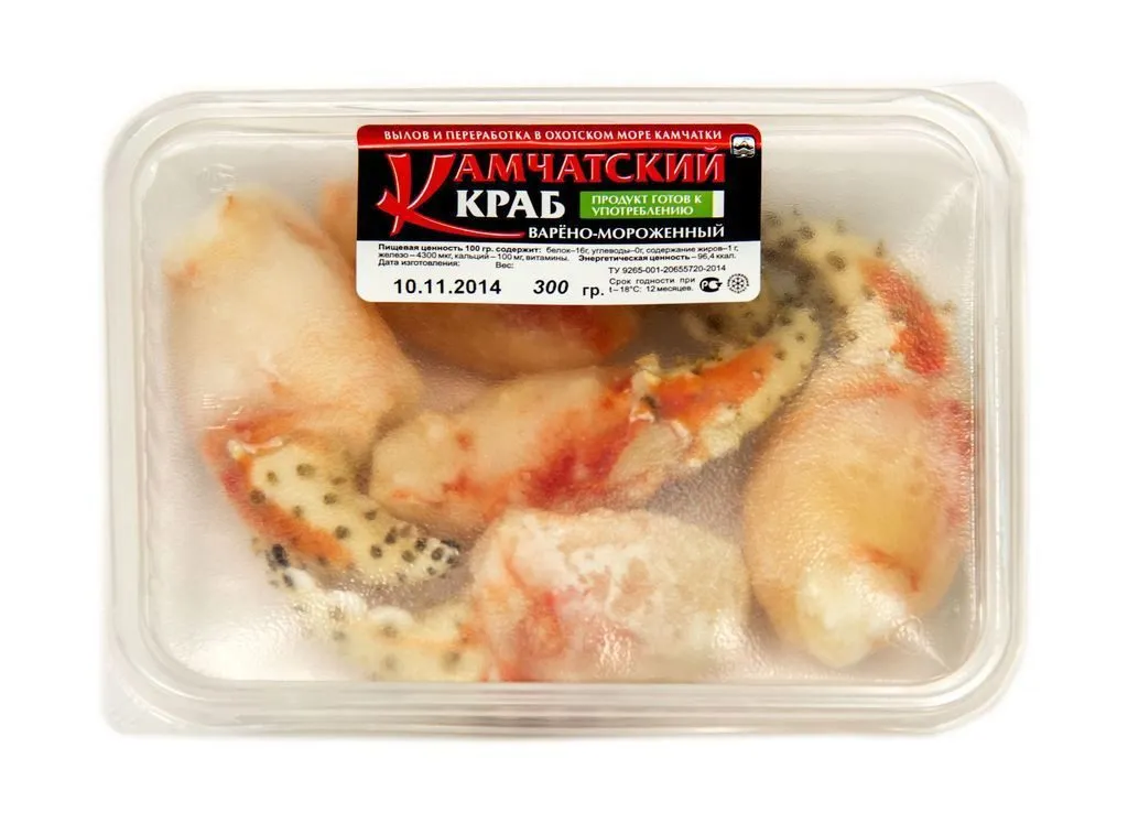 краб Камчатский  варено-мороженый, рыба  в Москве 5