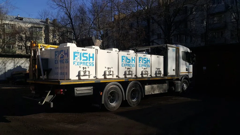 перевозка живой рыбы в Москве 2
