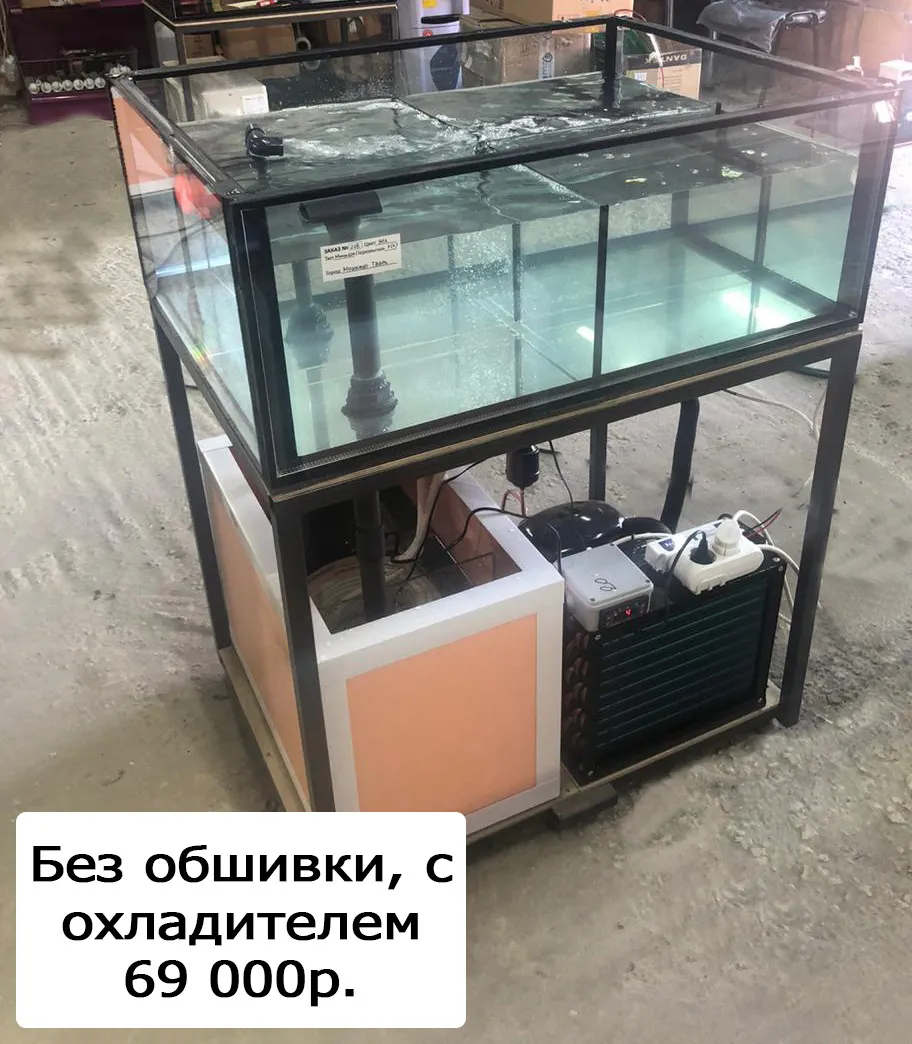 аквариум для устриц, морепродуктов, рак в Москве
